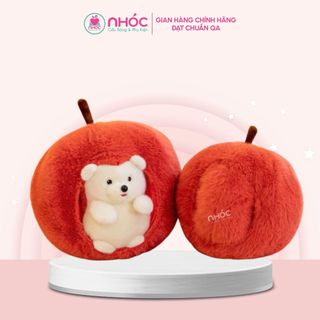 Thú bông Nhím và quả táo lông xù bông cao cấp - NHÓC