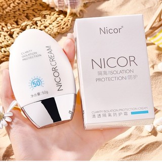Kem chống nắng Nicorcream, kem chống nắng dưỡng ẩm, nâng tone da, kem chống nắng SPF 50+