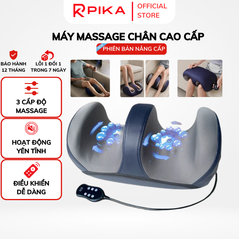 Máy Massage Chân Cao Cấp DELADEP 3 Chế Độ Xoa Bóp Bấm Huyệt Tự Động Cho Người Già, Dân Văn Phòng