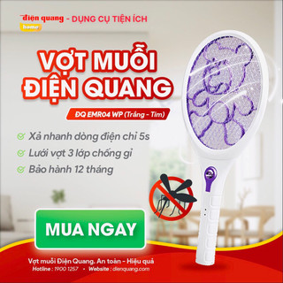 Vợt muỗi điện quang đq emr04 wp