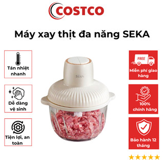 Máy xay thịt đa năng Seka dung tích 2L, cối thủy tinh, xay thịt, xay tỏi ớt, rau củ bảo hành