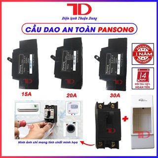 Cầu dao an toàn aptomat PANSONG 15A 20A 30A kèm vỏ - không vỏ - Át PANSONG, CB tự động, Điện lạnh Thuận Dung