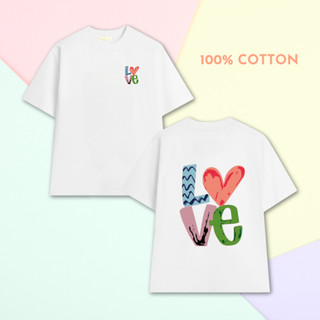 Áo Thun Chữ LOVE Unisex Form rộng 100% Cotton 2 chiều Local Brand Zuu - AC374