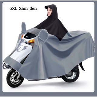 Áo mưa choàng không xẻ tà cỡ lớn, chất liệu Oxford xài bền 5 năm không hư tổn, thiết kế hiện đại đầy tiện ích