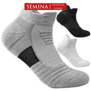 Tất thể thao SEMINA Vớ dày dặn chuyên dụng dành cho nam chạy bộ, bóng rổ, bóng đá, đi xe đạp TN159