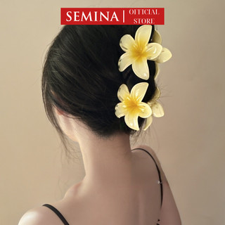 Kẹp Tóc Hoa Sứ SEMINA Kẹp Tóc Hình Bông Hoa Nhiều Màu Sắc Cặp Tóc Xinh Xắn Phong Cách Hawaii Cho Nữ KT09