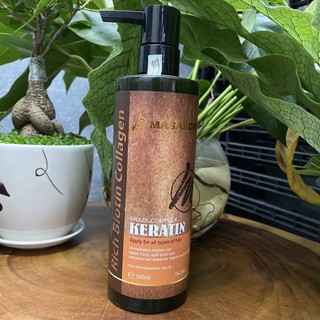 Keratin hấp ủ tóc phục hồi chuyên sâu Masaroni Keratin Treatment mask  500ml