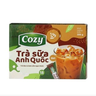 Trà sữa anh quốc cozy 3 in 1 hộp 18 gói x 17g