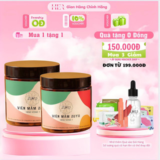 [ Che Tên ] Viên Mầm ZUYU Tăng Vòng 1 , Mua 1 Hộp nhận 2 Hộp [ Kèm Quà ]. Kẹo mầm Đậu Nành TV1