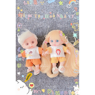 🧸bộ thun quần ngắn cho búp bê nhựa size 5inch đc chọn mẫu🍓🌸🍓