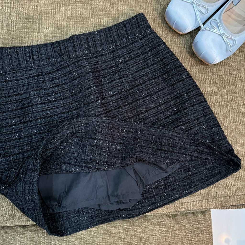 Chân Váy Dạ Kim Sa Lấp Lánh Sang Trọng Có Quần Trong Khóa Kéo Sau Lưng Mầu Hot Trend V005 | BigBuy360 - bigbuy360.vn