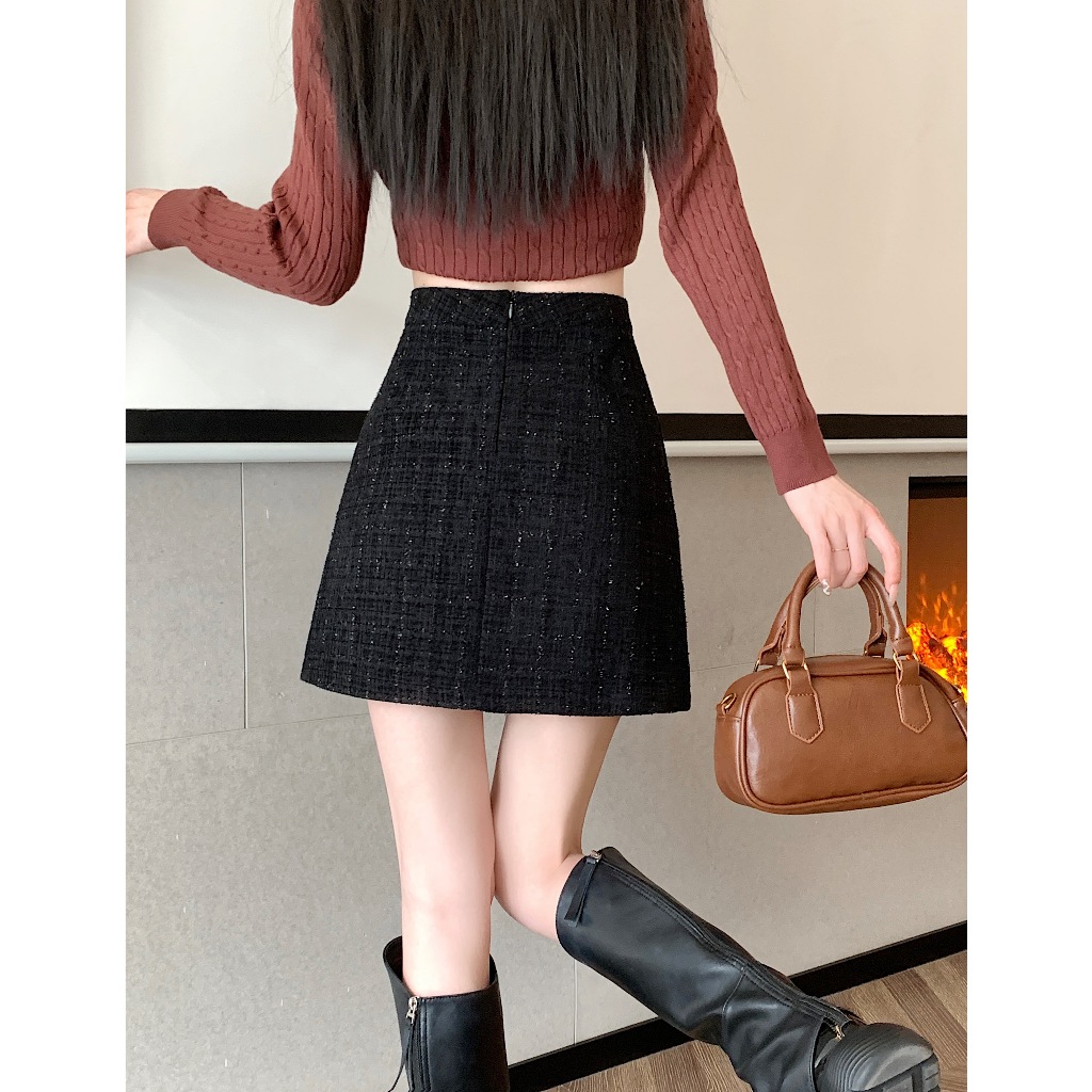 Chân Váy Dạ Kim Sa Lấp Lánh Sang Trọng Có Quần Trong Khóa Kéo Sau Lưng Mầu Hot Trend V005 | BigBuy360 - bigbuy360.vn