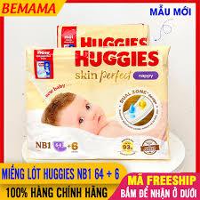 Mẫu mới - Miếng lót sơ sinh huggies Newborn 1(64 ,108 miếng ),Newborn 2(40 miếng).