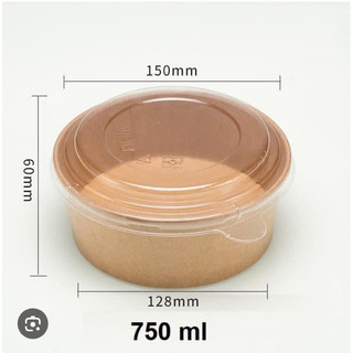 Tô giấy kraft nâu set 5 hộp