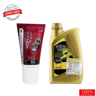 Combo nhớt tổng hợp 4t eni i-ride scooter 5w-40 và hộp số eni 120ml dành cho xe ga nhập khẩu ý