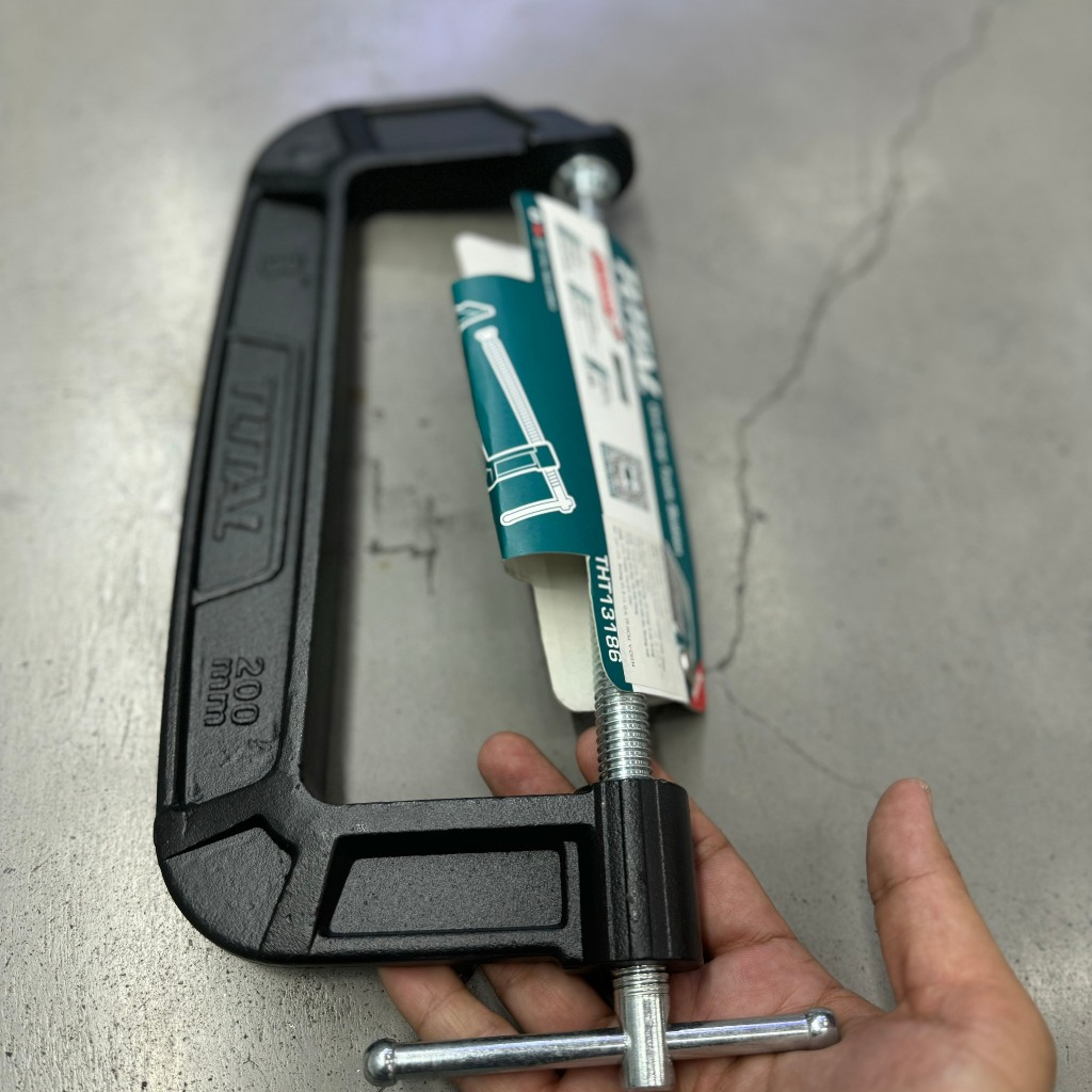 Kẹp chữ G 8inch TOTAL THT13186 Cảo chữ C đa năng cao cấp chịu lực 1100kg [Đồ nghề Chính Hãng]