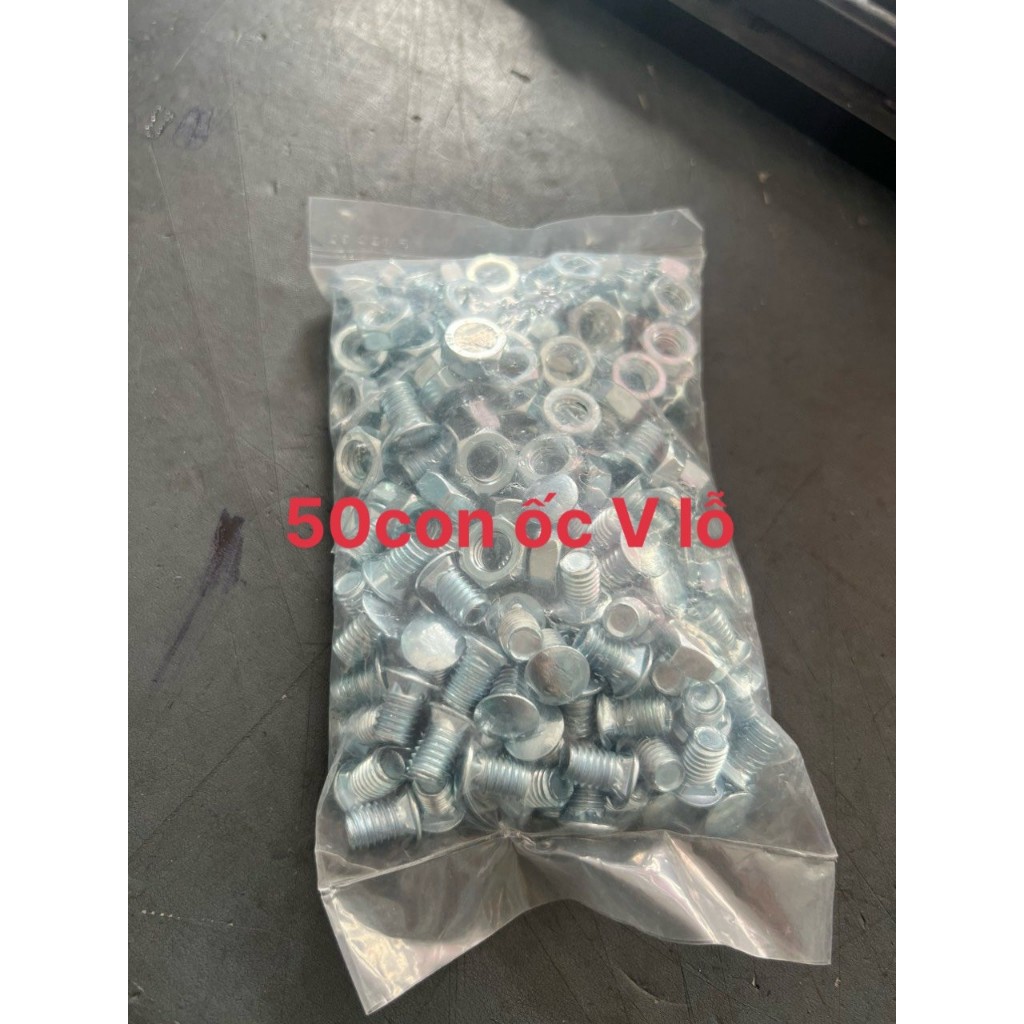 ốc bắt V lỗ ( bịch 50 con-12mm),ốc kệ V lỗ,ốc V lỗ đa năng,ốc V lỗ đầu dẹp