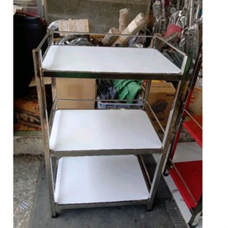 Kệ inox 3 tầng hoặc 4 tầng tấm , tầng cách tầng 40cm để lò nướng , lò vi sóng , hay nồi chiên không dầu  ...nhiều size