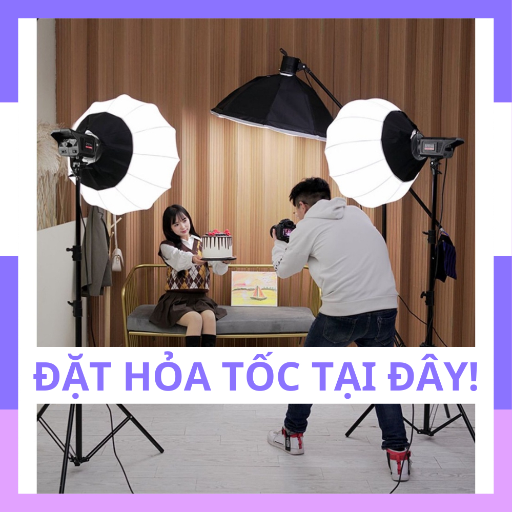 [HỎA TỐC 1H] Đèn Bediro BD-400S Ngàm Bowen Hình Cầu Chụp Ảnh Quay Video Livestream