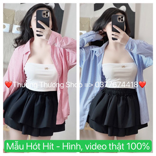 Áo sơ mi tay dài sọc un sành điệu, dễ phối đồ