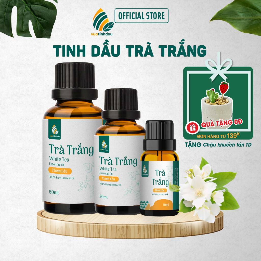 Tinh Dầu Trà Trắng Nguyên Chất Thơm Phòng Thơm Xe 10ml/30ml/50ml VUATINHDAU Tinh Dầu Thơm Quần Áo,Treo Xe Ô Tô
