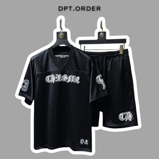 (Best Quality) Bộ Set Chrome Hearts Sports Mesh Warm Up Jersey