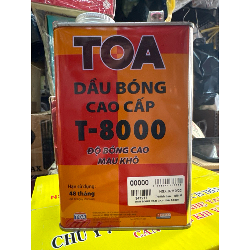 Dầu bóng TOA T8000 (lon 850ml )
