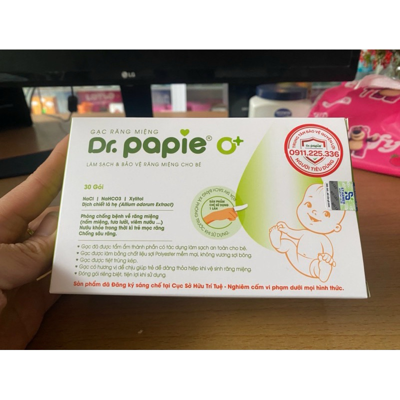 Gạc răng miệng Dr.papie (30 gói)