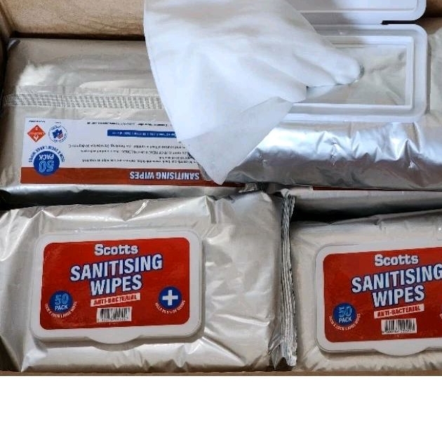 KHĂN ƯỚT CỒN HỮU CƠ SÁT KHUẨN SCOTTS ( GÓI 50 TỜ)