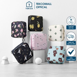 Túi Ví Đựng Đồ Vệ Sinh Cá Nhân TEKCO STATION, Túi Mini Đựng Đồ Mỹ Phẩm Chất Liệu Nylon Chống Thấm Nước