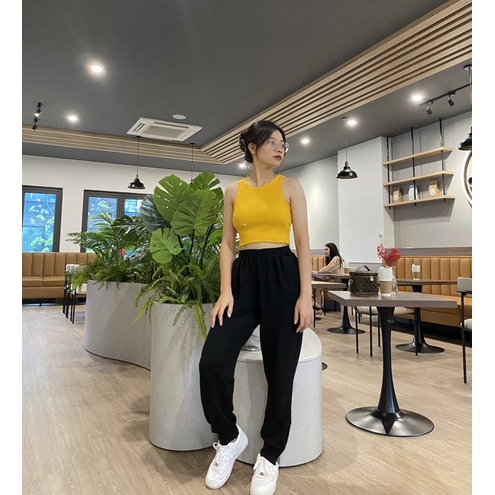 Áo Ba Lỗ Nữ Dáng Croptop Co Giãn Nhẹ, Áo Ba Lỗ Chất Thun Tăm Mát Mẻ | BigBuy360 - bigbuy360.vn