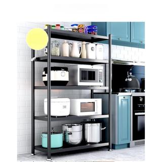 Kệ Để đồ Nhà Bếp, Xoong Nồi Chảo 3,4, 5 tầng, đựng lò vi song Chống GỈ Sơn Đen Tĩnh Điện(NC18) hàng Việt Nam