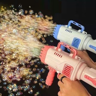 Súng bắn bong bóng đồ chơi 32 nòng kèm túi bắn bong bóng, đồ chơi súng bắn bong bóng xà phòng loại lớn 32 nòng