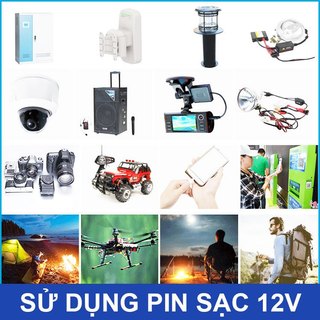 Box pin lithium 12V 12Ah 15A cổng USB