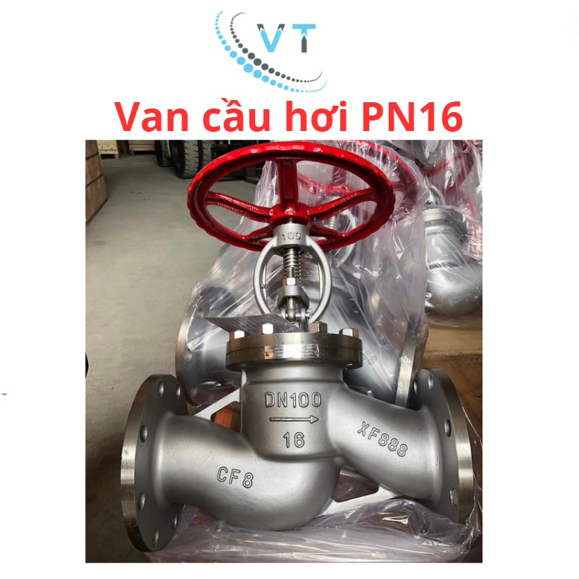 Van cầu hơi PN16 inox 304, đủ size DN125 - DN150 - DN200