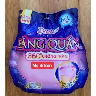 Combo 10 gói Băng Vệ Sinh Diana ban đêm dạng quần size M-L, 2 chiếc/1 túi