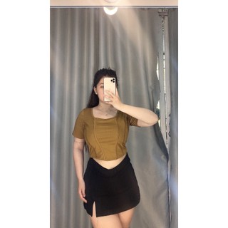 Áo Thun cổ U XƯƠNG CÁ nữ Bigsize - A23