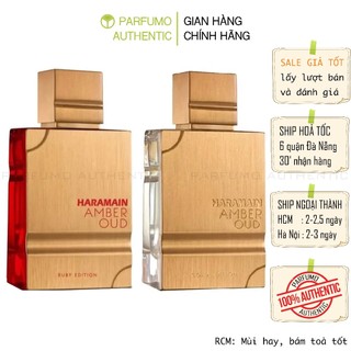 Nước hoa Al Harmanin Amber Oud Gold Edition và Ruby Edition [Cam Kết Chính Hãng]