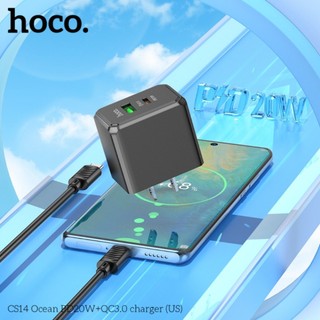 Củ Sạc Nhanh 2 Cổng Hoco CS14 OCEAN PD20W+QC3.0(Mỹ)