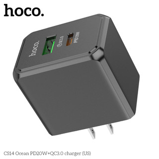 Củ Sạc Nhanh 2 Cổng Hoco CS14 OCEAN PD20W+QC3.0(Mỹ)