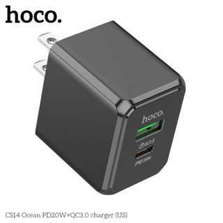 Củ Sạc Nhanh 2 Cổng Hoco CS14 OCEAN PD20W+QC3.0(Mỹ)