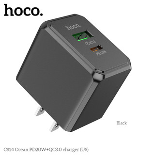 Củ Sạc Nhanh 2 Cổng Hoco CS14 OCEAN PD20W+QC3.0(Mỹ)
