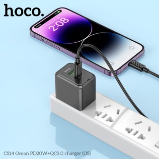Củ Sạc Nhanh 2 Cổng Hoco CS14 OCEAN PD20W+QC3.0(Mỹ)