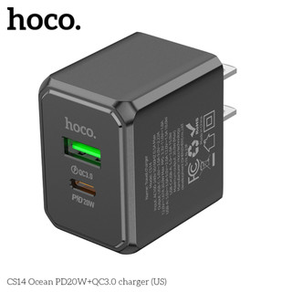 Củ Sạc Nhanh 2 Cổng Hoco CS14 OCEAN PD20W+QC3.0(Mỹ)