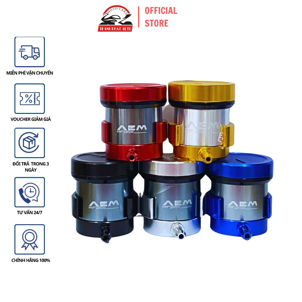 Bình dầu thắng đĩa trước sau AEM