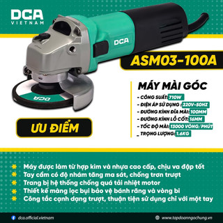 Máy mài góc dca asm03-100a