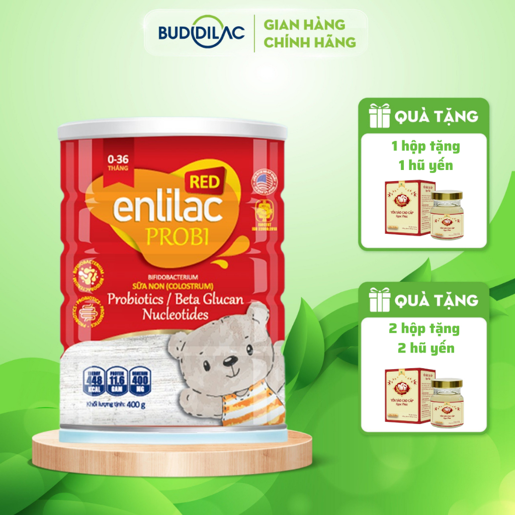 Sữa Enlilac Probi Red - Bổ Sung Dinh Dưỡng Tăng Cường Hệ Miễn Dịch Hộp