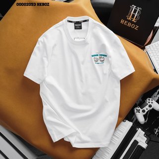 Áo thun print rest Heboz 2M, áo thun nam cổ tròn chất vải cotton co giãn - 00002053