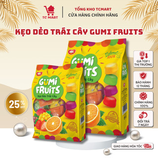 Kẹo Dẻo Trái Cây Thập Cẩm Gumi - 150Gr/300/Gr/450g/Túi - Được làm từ 100% nước ép hoa quả 5 vị