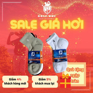 Phụ kiện golf, Combo 3 đôi tất/vớ golf nam ComfortSof FootJoy CHÍNH HÃNG bền đẹp thấm hút mồ hôi